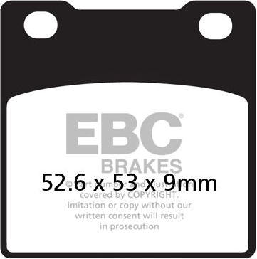 EBC-Brakes British Made Semi-Sintered V-Pads to fit Rear Right