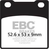EBC-Brakes British Made Kevlar® Organic FA Series Brake Pads to fit Rear Right