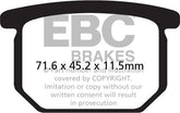 EBC-Brakes British Made Kevlar® Organic FA Series Brake Pads to fit Front Left