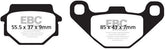 EBC-Brakes British Made Kevlar® Organic FA Series Brake Pads to fit Rear Right