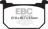 EBC-Brakes British Made Kevlar® Organic FA Series Brake Pads to fit Front Left