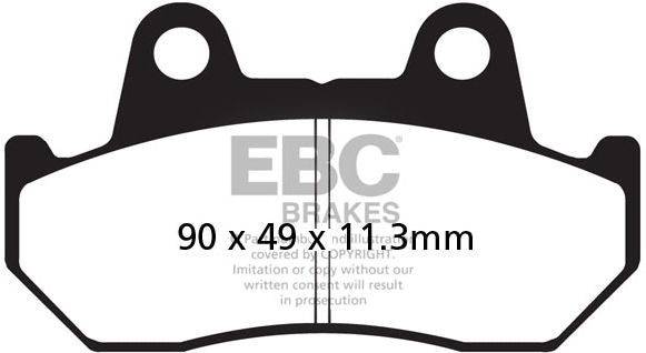 EBC-Brakes British Made Kevlar® Organic FA Series Brake Pads to fit Rear Left