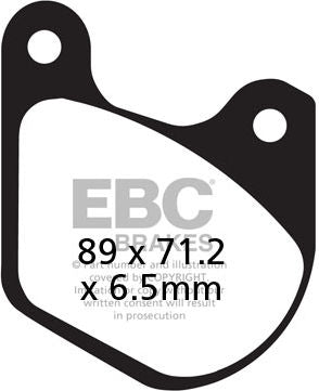 EBC-Brakes British Made Semi-Sintered V-Pads to fit Rear Left