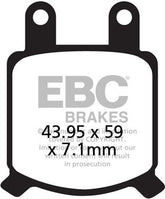 EBC-Brakes British Made Semi-Sintered V-Pads to fit Front Left