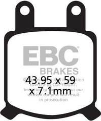 EBC-Brakes British Made Semi-Sintered V-Pads to fit Front Left