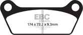 EBC-Brakes British Made Semi-Sintered V-Pads to fit Rear Left