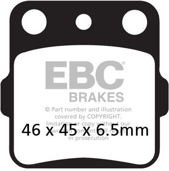 EBC-Brakes R Series Heavy Duty Sintered Brake Pads to fit Rear Right