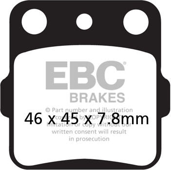 EBC-Brakes R Series Heavy Duty Sintered Brake Pads to fit Front Left