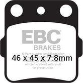 EBC-Brakes Carbon TT Pads for Enduro/MX Bikes to fit Front Left