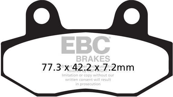 EBC-Brakes British Made Kevlar® Organic FA Series Brake Pads to fit Front Left