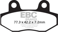 EBC-Brakes British Made Kevlar® Organic FA Series Brake Pads to fit Front Left
