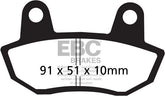 EBC-Brakes British Made Kevlar® Organic FA Series Brake Pads to fit Front Left