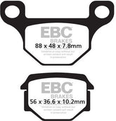 EBC-Brakes British Made Kevlar® Organic FA Series Brake Pads to fit Rear Left