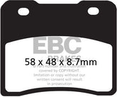 EBC-Brakes British Made Kevlar® Organic FA Series Brake Pads to fit Front Left