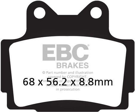 EBC-Brakes British Made Semi-Sintered V-Pads to fit Rear Left
