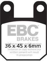 EBC-Brakes British Made Semi-Sintered V-Pads to fit Front Left