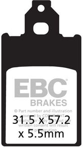 EBC-Brakes British Made Kevlar® Organic FA Series Brake Pads to fit Rear Left
