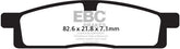 EBC-Brakes Carbon TT Pads for Enduro/MX Bikes to fit Front Left