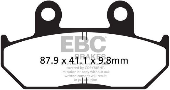 EBC-Brakes USA Made Double-H Series Sintered Brake Pads to fit Front Left