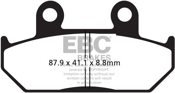 EBC-Brakes British Made Kevlar® Organic FA Series Brake Pads to fit Front Left