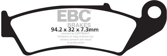 EBC-Brakes R Series Heavy Duty Sintered Brake Pads to fit Front Left