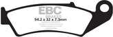 EBC-Brakes Carbon TT Pads for Enduro/MX Bikes to fit Front Left