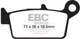 EBC-Brakes Carbon TT Pads for Enduro/MX Bikes to fit Rear Right