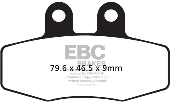 EBC-Brakes R Series Heavy Duty Sintered Brake Pads to fit Front Left