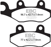 EBC-Brakes Carbon TT Pads for Enduro/MX Bikes to fit Front Right