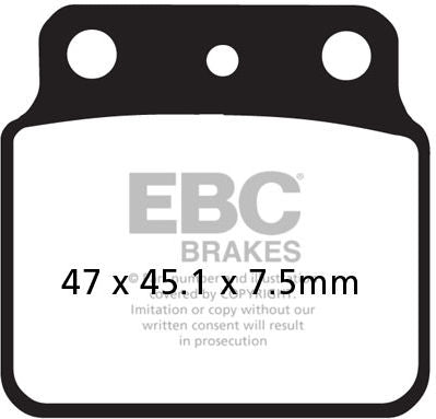 EBC-Brakes Carbon TT Pads for Enduro/MX Bikes to fit Rear Left