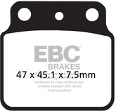 EBC-Brakes Carbon TT Pads for Enduro/MX Bikes to fit Rear Left