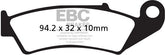 EBC-Brakes British Made Kevlar® Organic FA Series Brake Pads to fit Rear Left