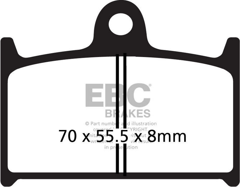 EBC-Brakes USA Made Double-H Series Sintered Brake Pads to fit Front Left