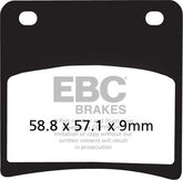 EBC-Brakes British Made Kevlar® Organic FA Series Brake Pads to fit Rear Left