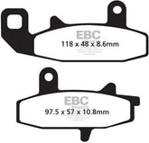 EBC-Brakes British Made Kevlar® Organic FA Series Brake Pads to fit Front Left