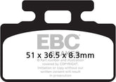 EBC-Brakes British Made Kevlar® Organic FA Series Brake Pads to fit Rear Left