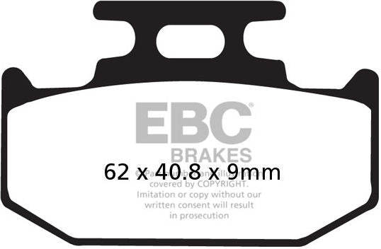 EBC-Brakes R Series Heavy Duty Sintered Brake Pads to fit Rear Right