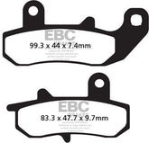 EBC-Brakes British Made Kevlar® Organic FA Series Brake Pads to fit Rear Left