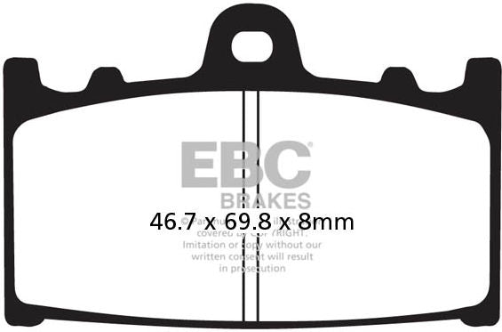 EBC-Brakes British Made Kevlar® Organic FA Series Brake Pads to fit Front Left