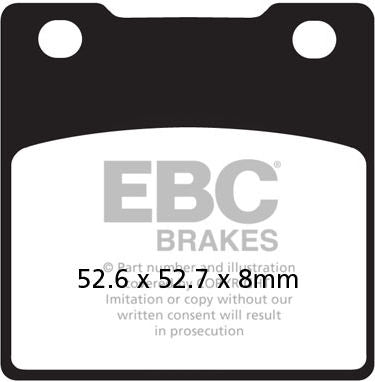 EBC-Brakes USA Made Double-H Series Sintered Brake Pads to fit Rear Right