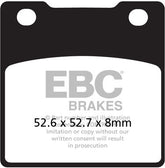 EBC-Brakes British Made Kevlar® Organic FA Series Brake Pads to fit Rear Right