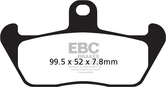 EBC-Brakes British Made Kevlar® Organic FA Series Brake Pads to fit Front Left