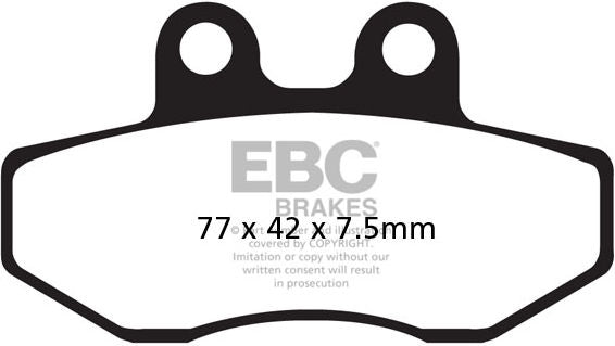 EBC-Brakes USA Made Double-H Series Sintered Brake Pads to fit Front Left