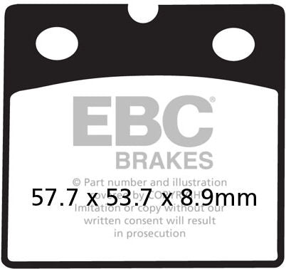 EBC-Brakes USA Made Double-H Series Sintered Brake Pads to fit Front Left