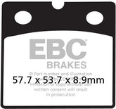 EBC-Brakes British Made Kevlar® Organic FA Series Brake Pads to fit Front Left