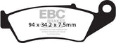 EBC-Brakes Carbon TT Pads for Enduro/MX Bikes to fit Front Left