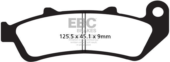 EBC-Brakes USA Made Double-H Series Sintered Brake Pads to fit Front Left
