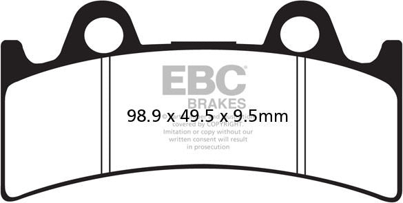 EBC-Brakes British Made Semi-Sintered V-Pads to fit Front Left