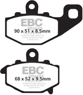 EBC-Brakes British Made Semi-Sintered V-Pads to fit Rear Right