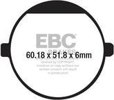 EBC-Brakes British Made Kevlar® Organic FA Series Brake Pads to fit Front Left